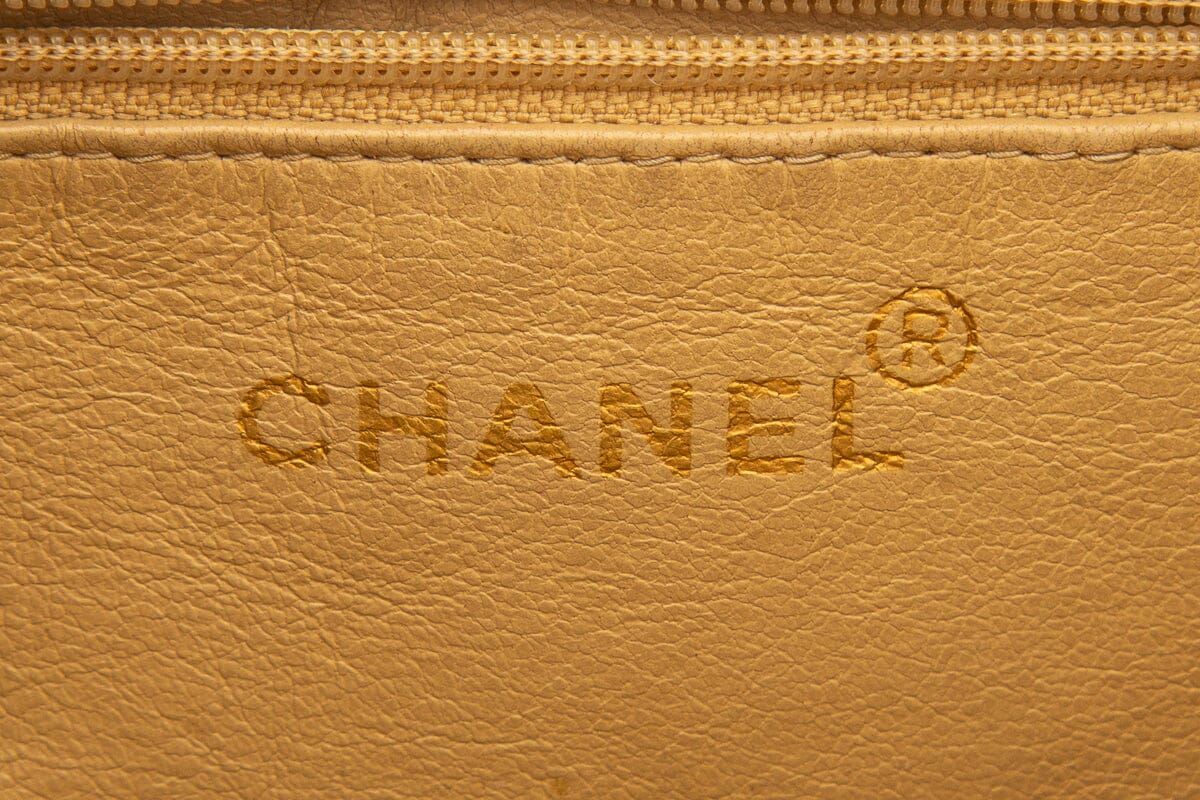Chanel Vintage 1991 Beige Cloth Cambon Tote