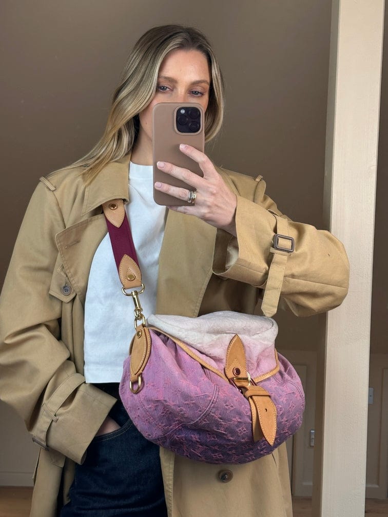 Louis Vuitton Rose Pink Denim Sunburst / Sunshine Bag