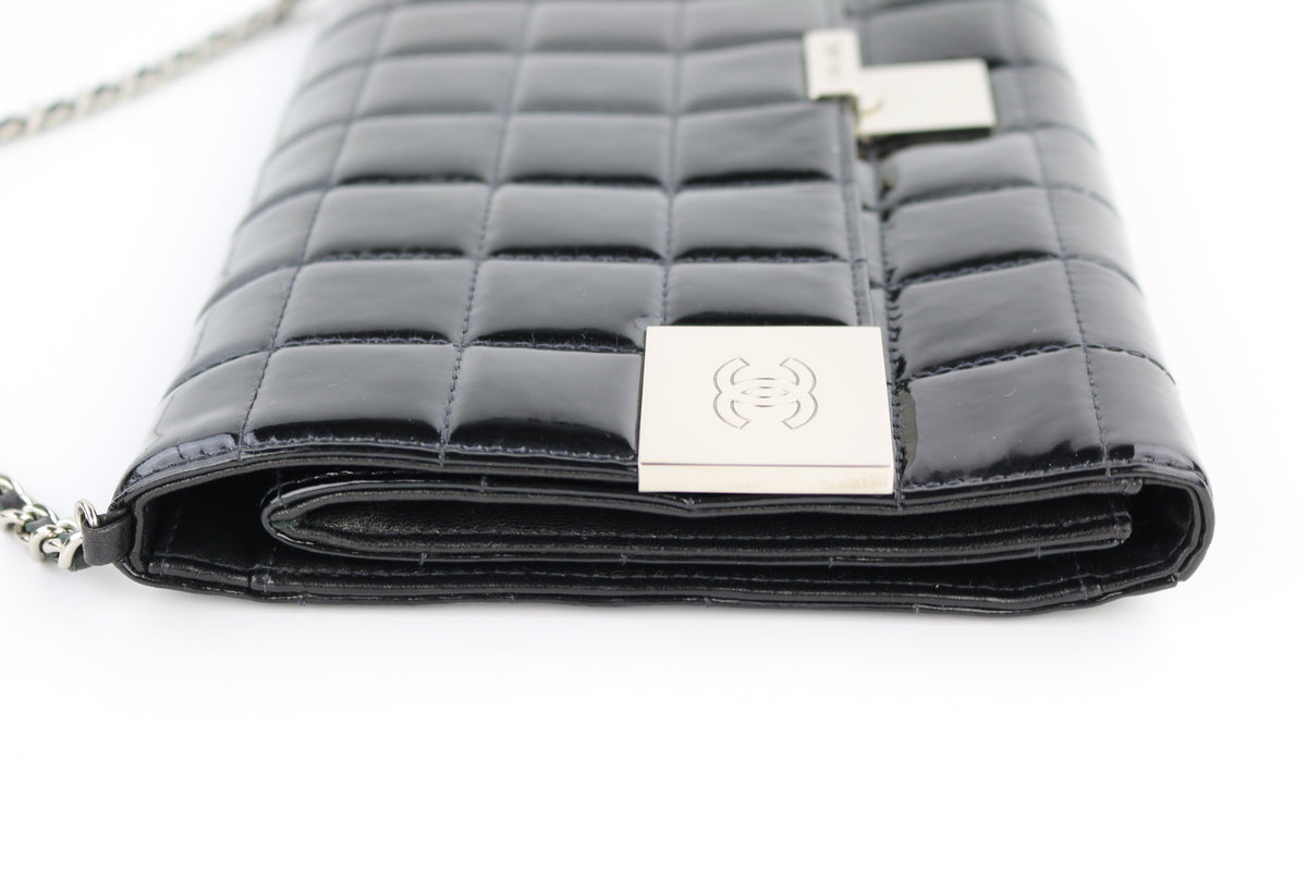 Black Patent Chocolate Bar Flap