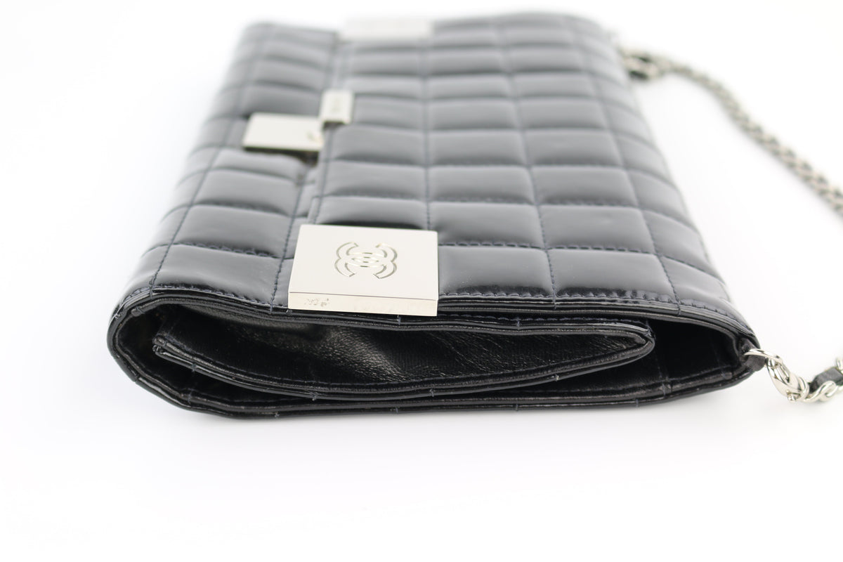 Black Patent Chocolate Bar Flap