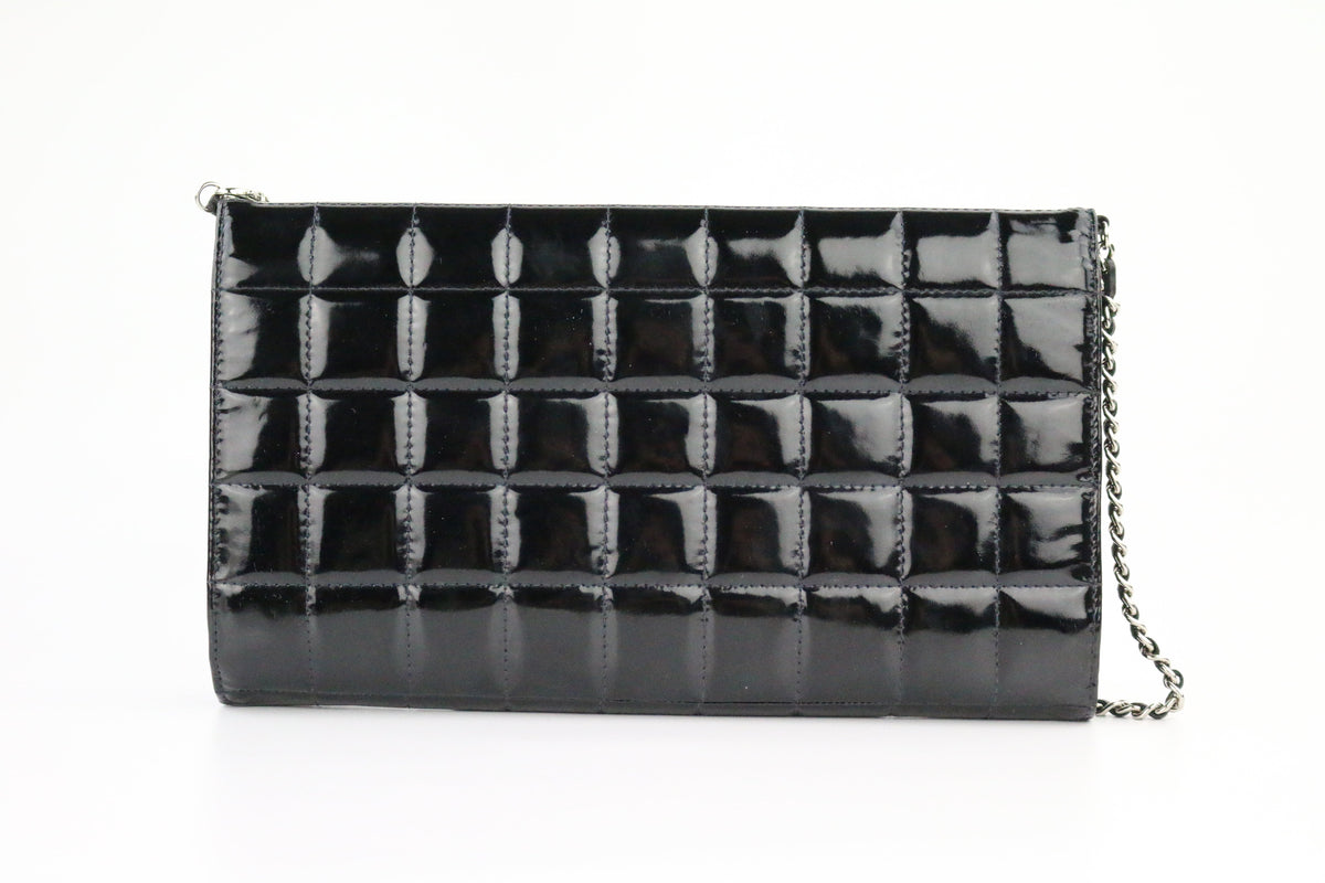 Black Patent Chocolate Bar Flap