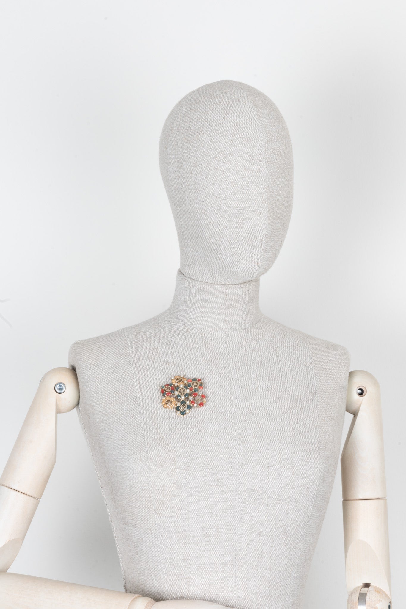 CHANEL 2013 Flower Brooch Multicolor