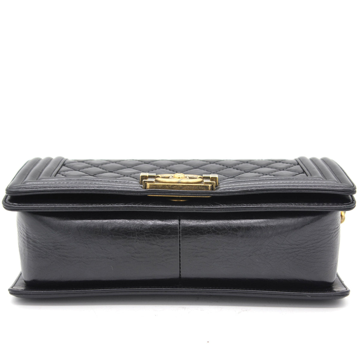 Chanel Quilted Glazed Calfskin Medium Boy Bag