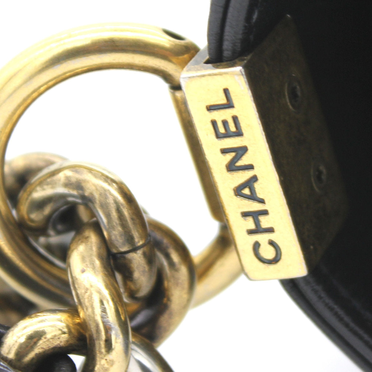 Chanel Quilted Glazed Calfskin Medium Boy Bag