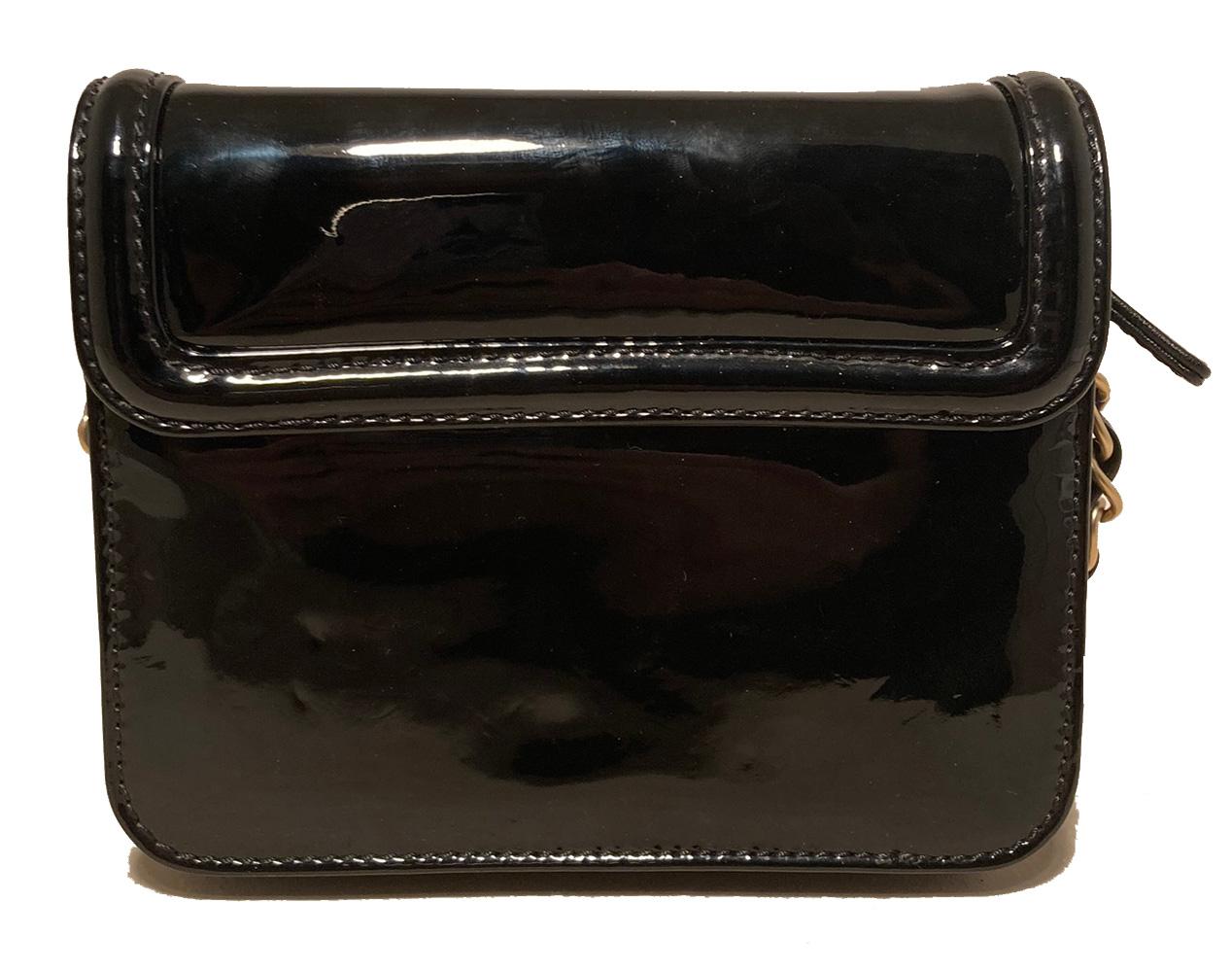 Top Quality Chanel Mini Black Patent Leather Classic Shoulder Bag