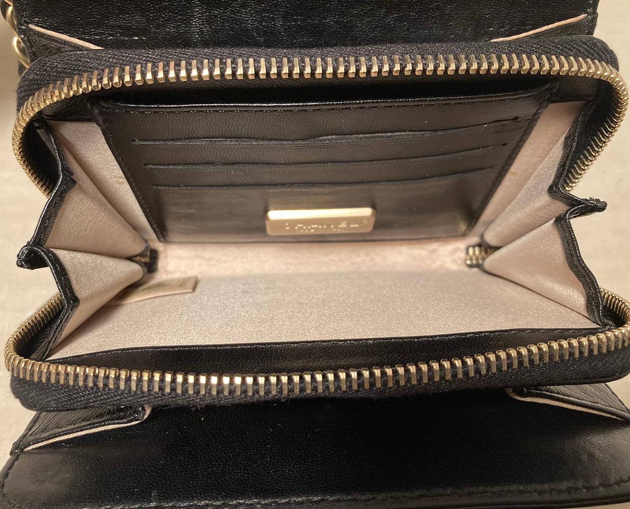 CHANEL Mini Black Patent Leather Classic Shoulder Bag
