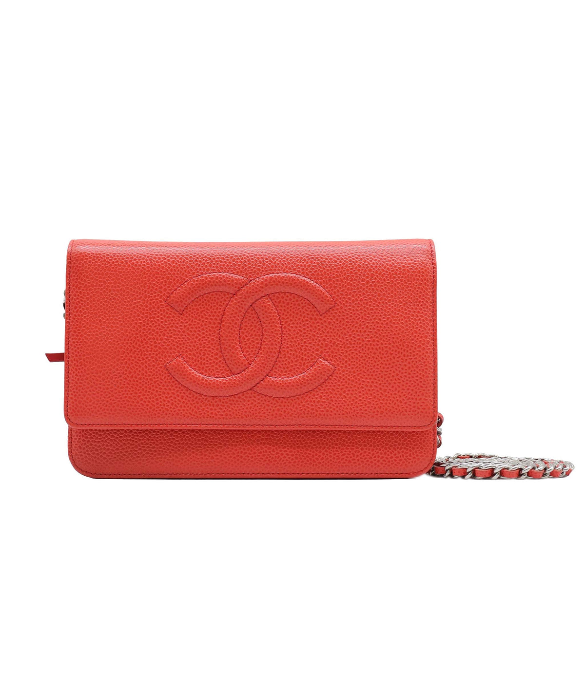 Chanel Timeless CC WOC Red Caviar SHW #17 SKC2005