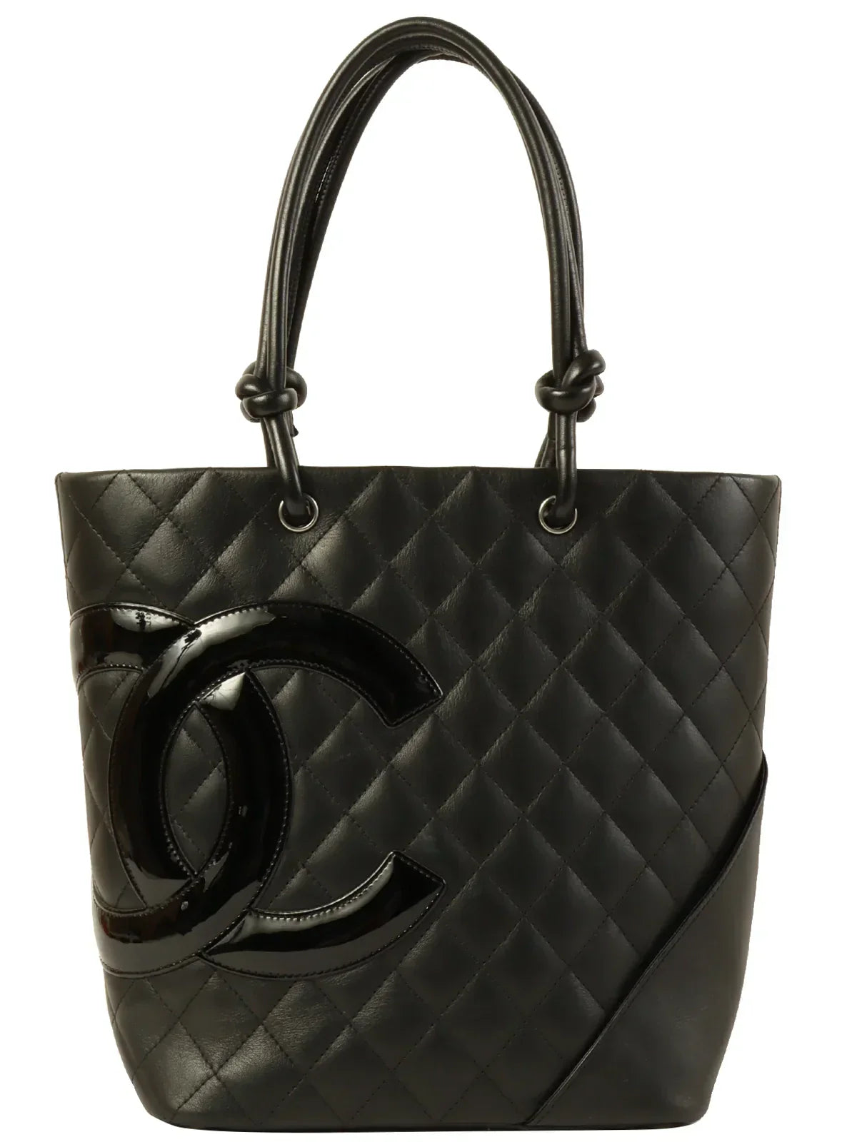 CHANEL Around 2010 Made Cambon Tote Bag Black