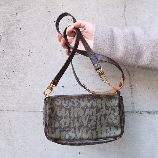 Louis Vuitton Monogram Graffiti Pochette Accessoires & Strap
