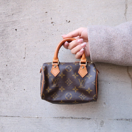 Louis Vuitton Monogram Mini Speedy & Strap M41534 J00144