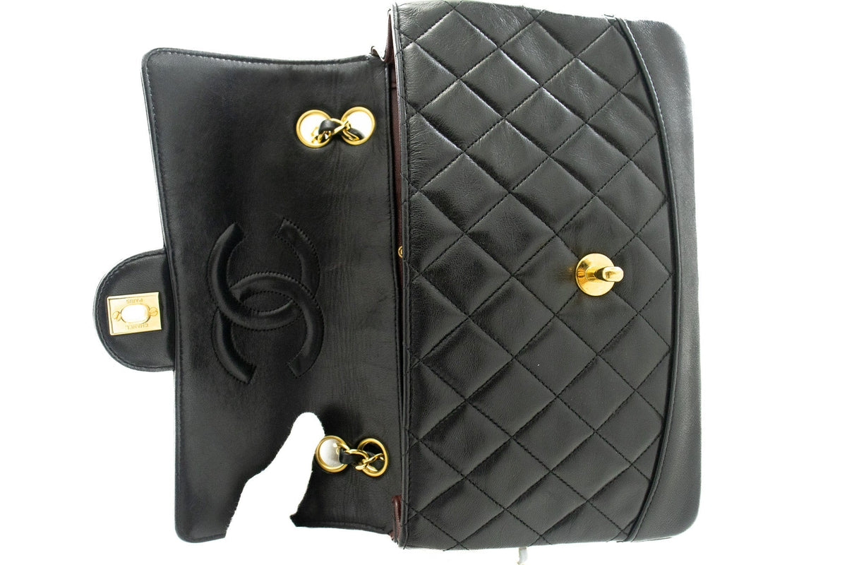 Chanel Vintage Classic Chain Shoulder Bag Flap Quilted Lambskin j97