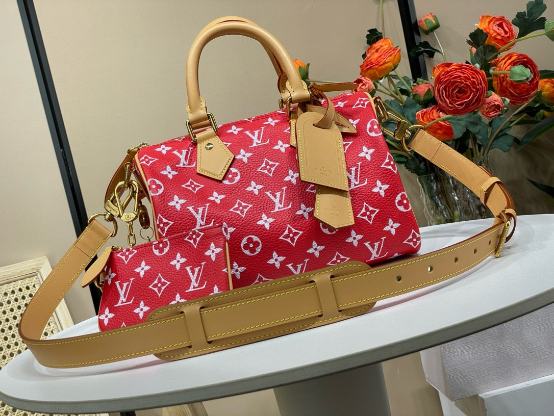 LB1017 Speedy P9 Bandoulière 25 / 9.8 x 5.9 x 5.9 inches / HIGHEST QUALITY VERSION