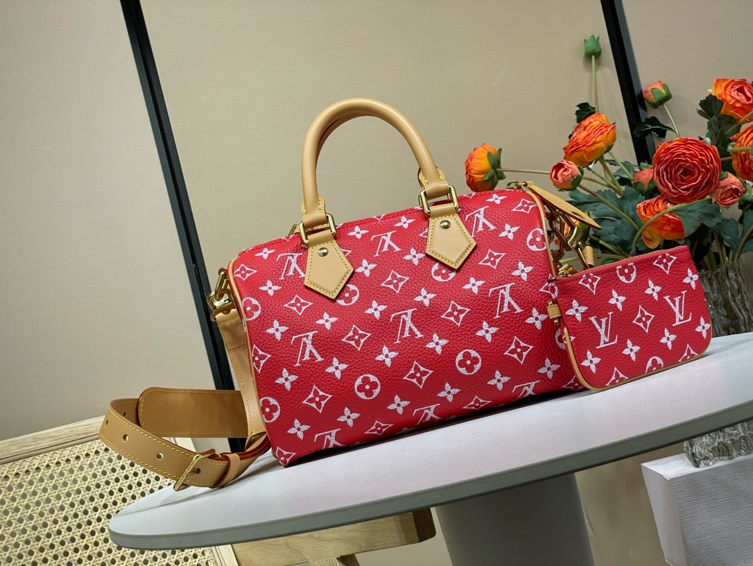 LB1013 Speedy P9 Bandoulière 25 / 9.8 x 5.9 x 5.9 inches / HIGHEST QUALITY VERSION