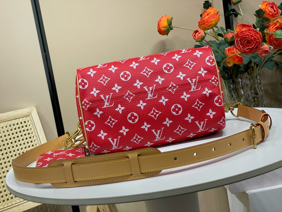 LB1013 Speedy P9 Bandoulière 25 / 9.8 x 5.9 x 5.9 inches / HIGHEST QUALITY VERSION