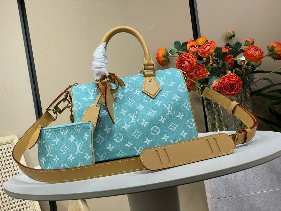 LB1015 Speedy P9 Bandoulière 25 / 9.8 x 5.9 x 5.9 inches / HIGHEST QUALITY VERSION