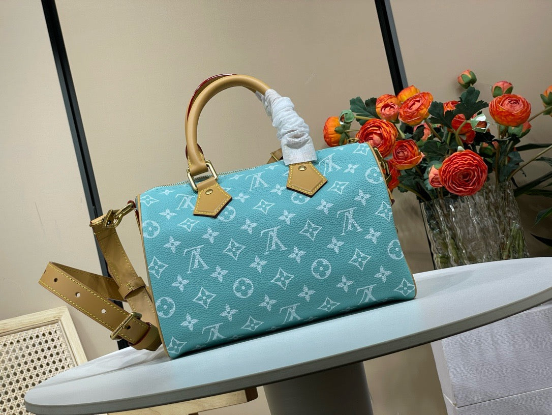 LB1014 Speedy P9 Bandoulière 25 / 9.8 x 5.9 x 5.9 inches / HIGHEST QUALITY VERSION