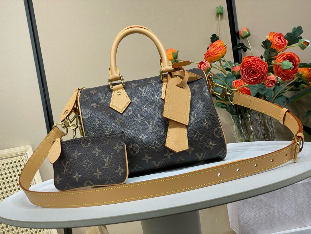 LB1015 Speedy P9 Bandoulière 25 / 9.8 x 5.9 x 5.9 inches / HIGHEST QUALITY VERSION