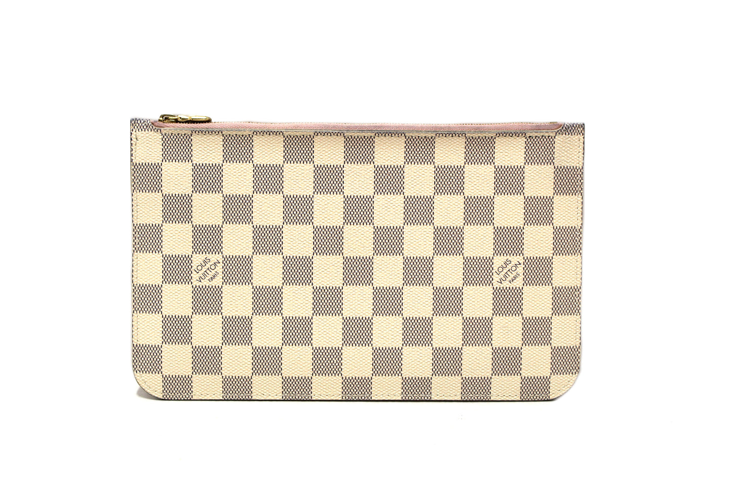 Louis Vuitton Damier Azur Canvas Neverfull Pouch Pochett | Italystation.com - Shop Now at italystation.com
