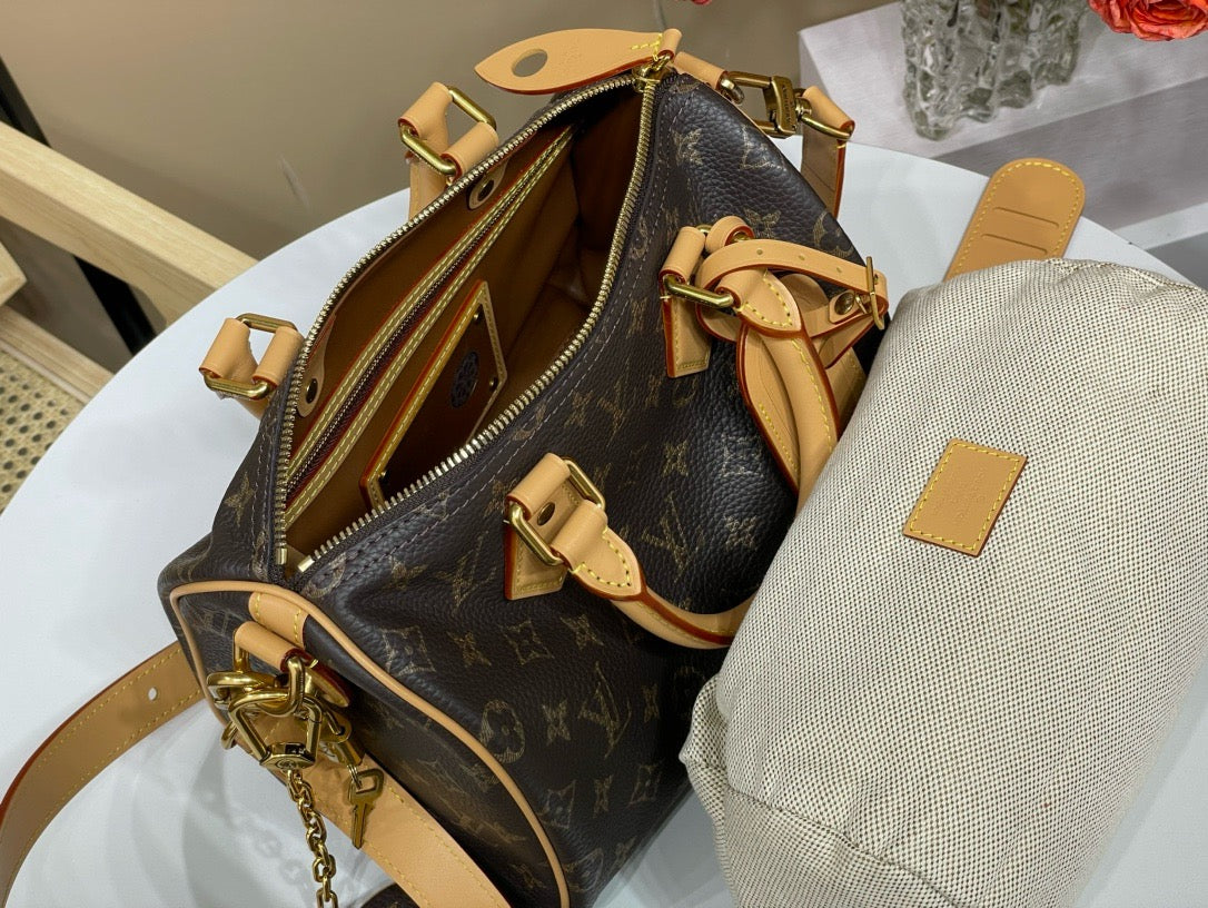 LB1016 Speedy P9 Bandoulière 25 / 9.8 x 5.9 x 5.9 inches / HIGHEST QUALITY VERSION