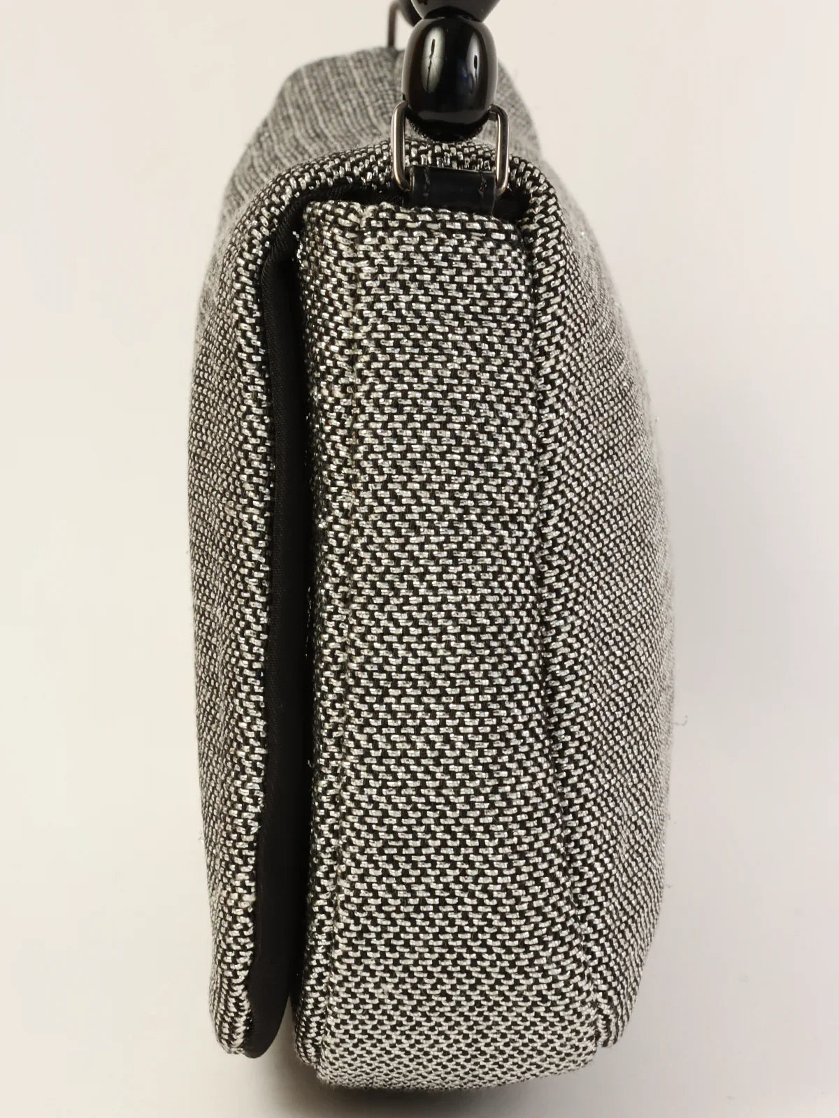 DIOR Logo Shoulder Bag Silver/Black