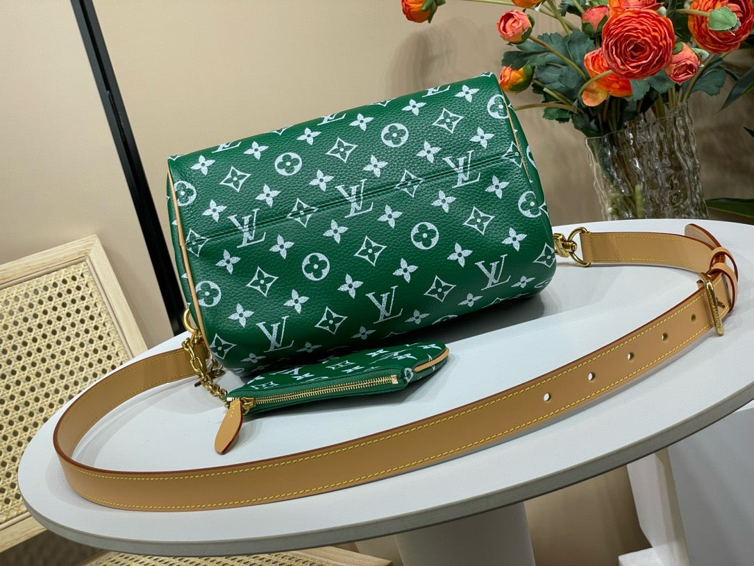 LB1017 Speedy P9 Bandoulière 25 / 9.8 x 5.9 x 5.9 inches / HIGHEST QUALITY VERSION