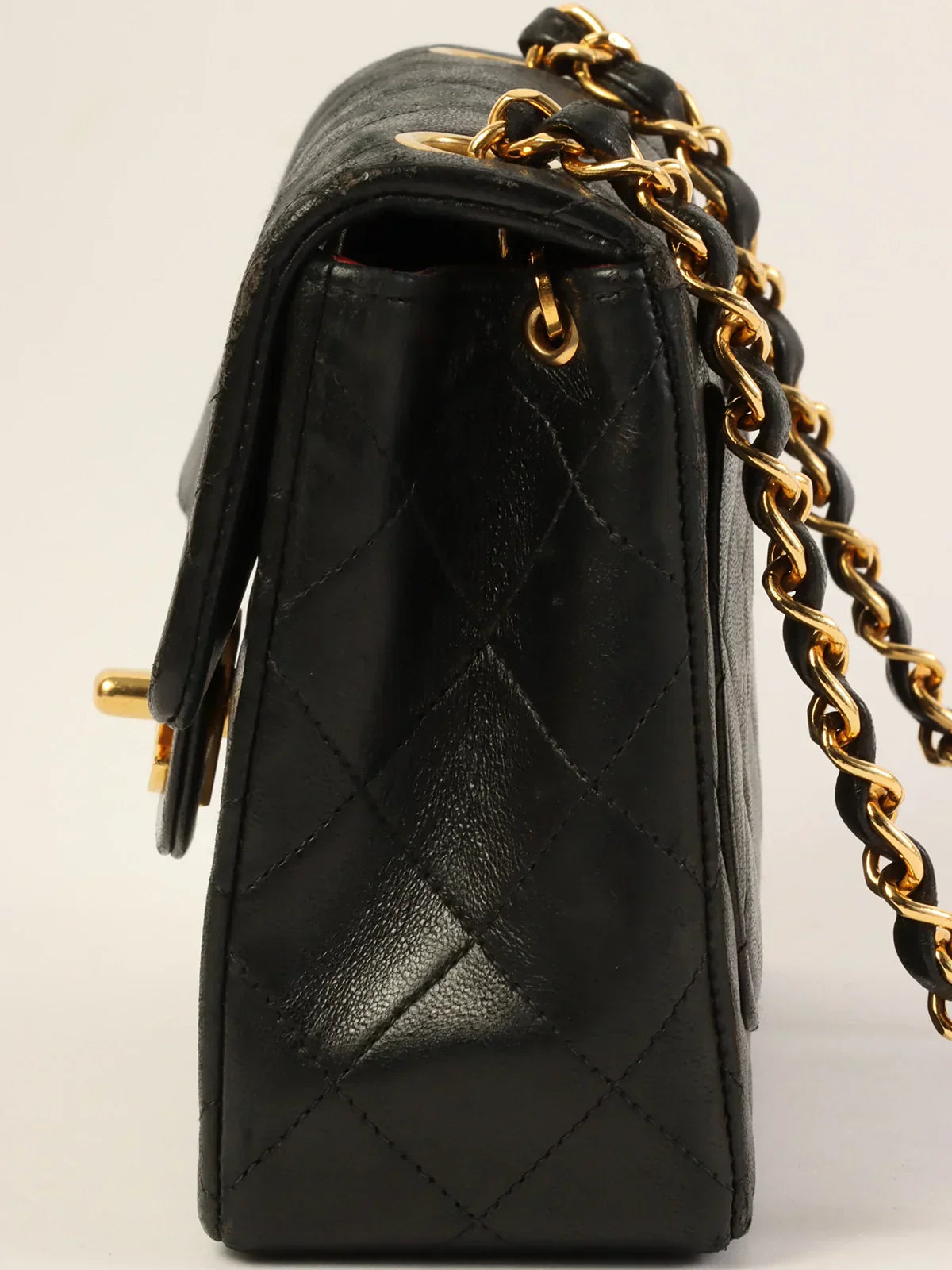 CHANEL Around 1997 Made Classic Flap Chain Bag Mini Black
