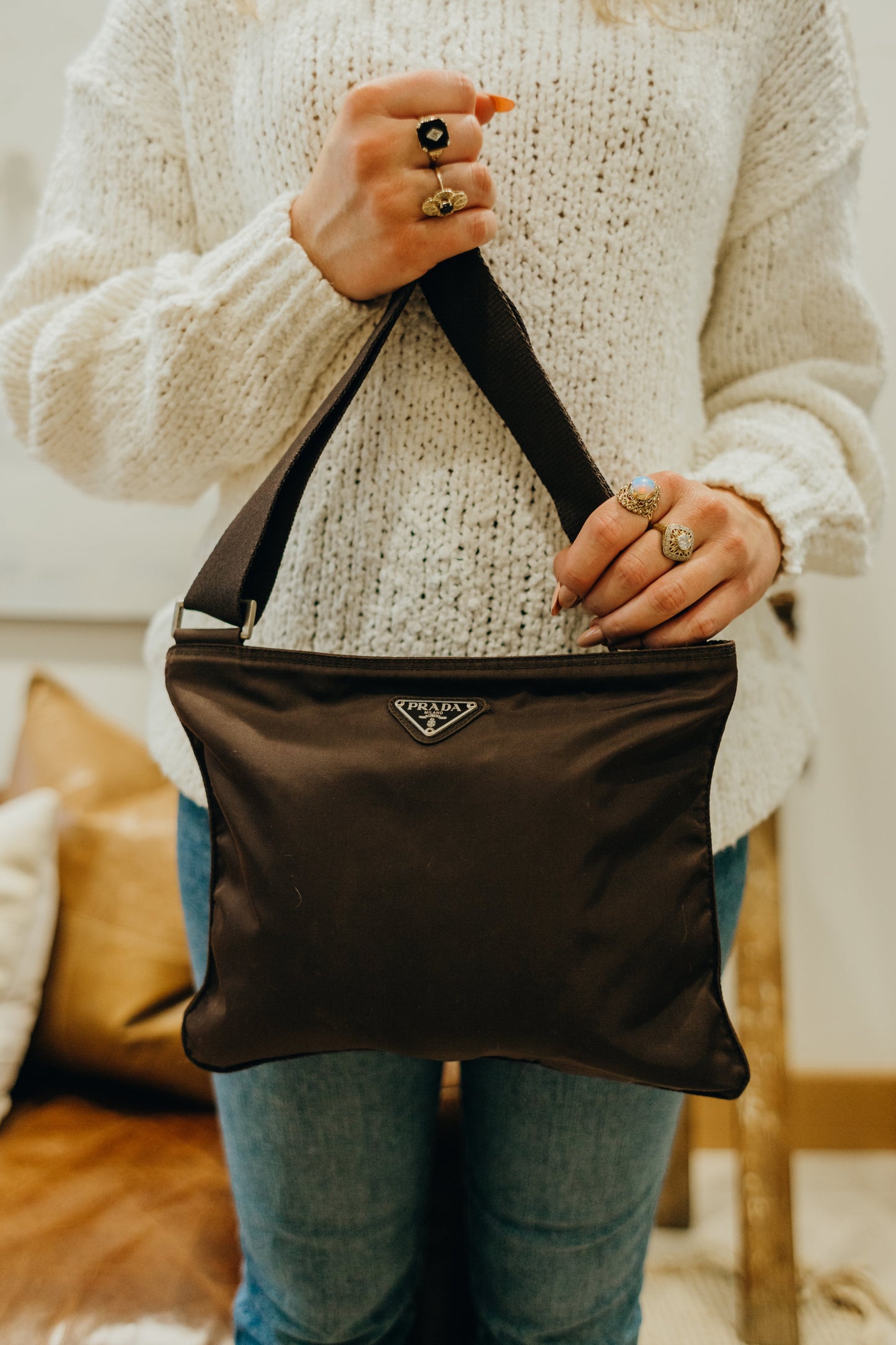 Nylon Crossbody Bag ( )