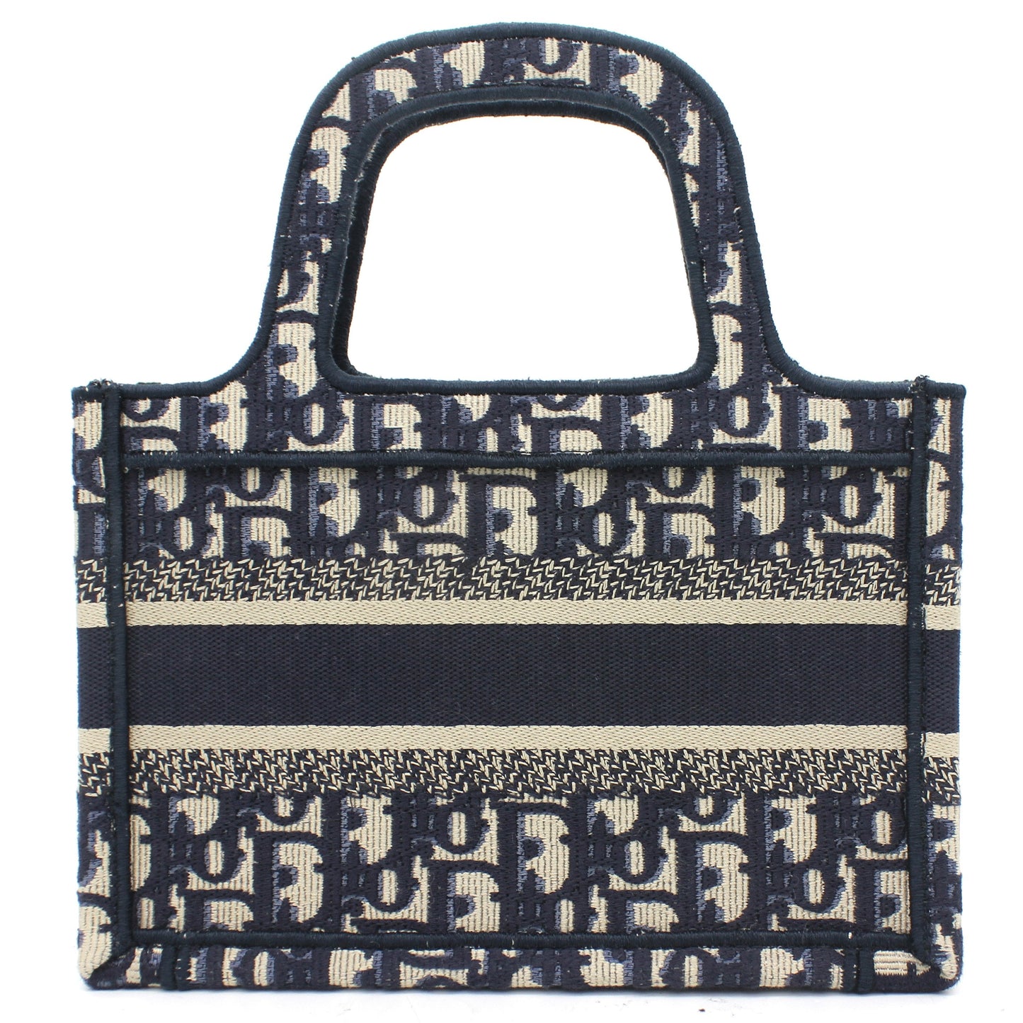 Dior Oblique Mini Book Tote Blue Multicolor