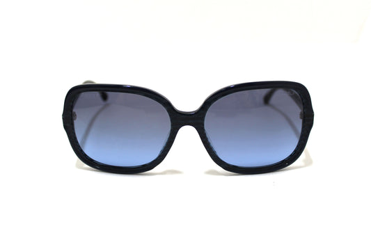 Chanel Blue Tortoise Square Sunglasses | Italystation.com