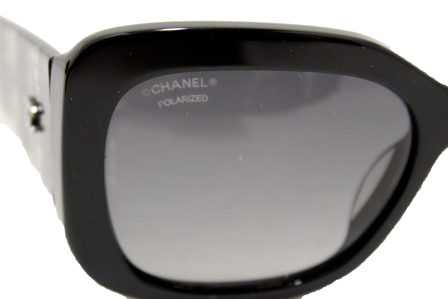 Chanel Black Lace Effect Sunglasses