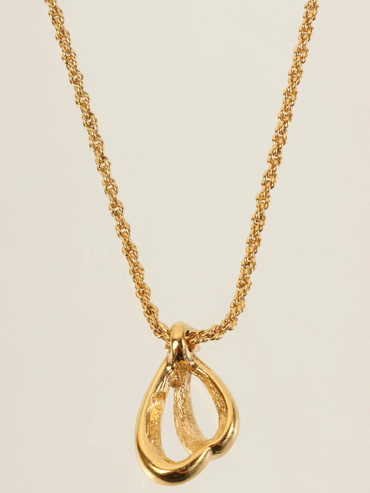 DIOR Rhinestone Design Necklace Gold/Black