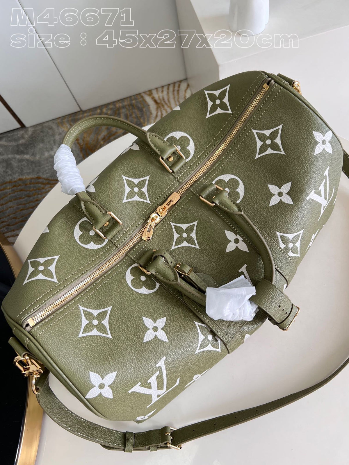 LB885 Keepall Bandoulière 45 / HIGHEST QUALITY VERSION / 17.7 x 10.6 x 7.9 inches
