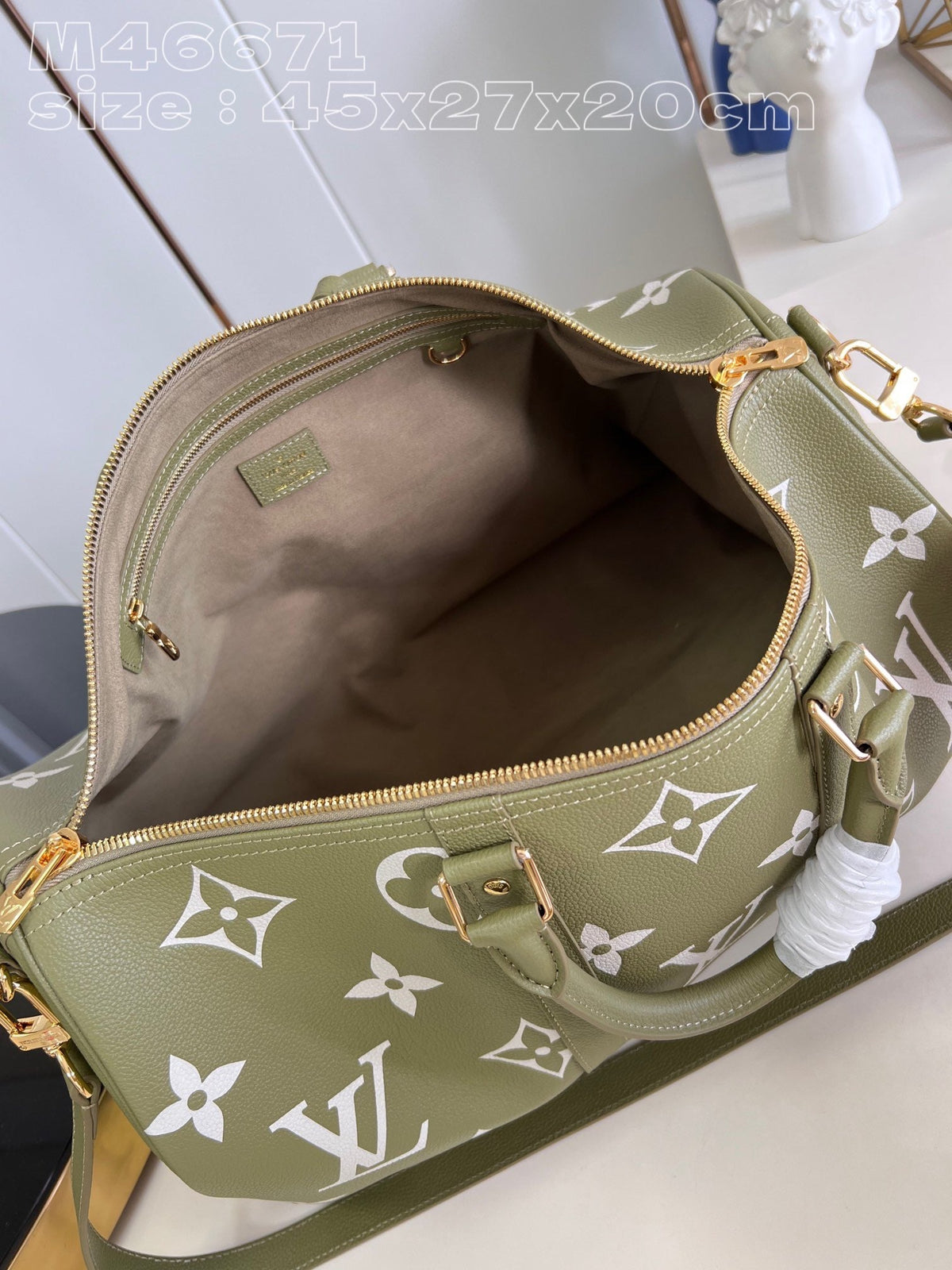 LB885 Keepall Bandoulière 45 / HIGHEST QUALITY VERSION / 17.7 x 10.6 x 7.9 inches