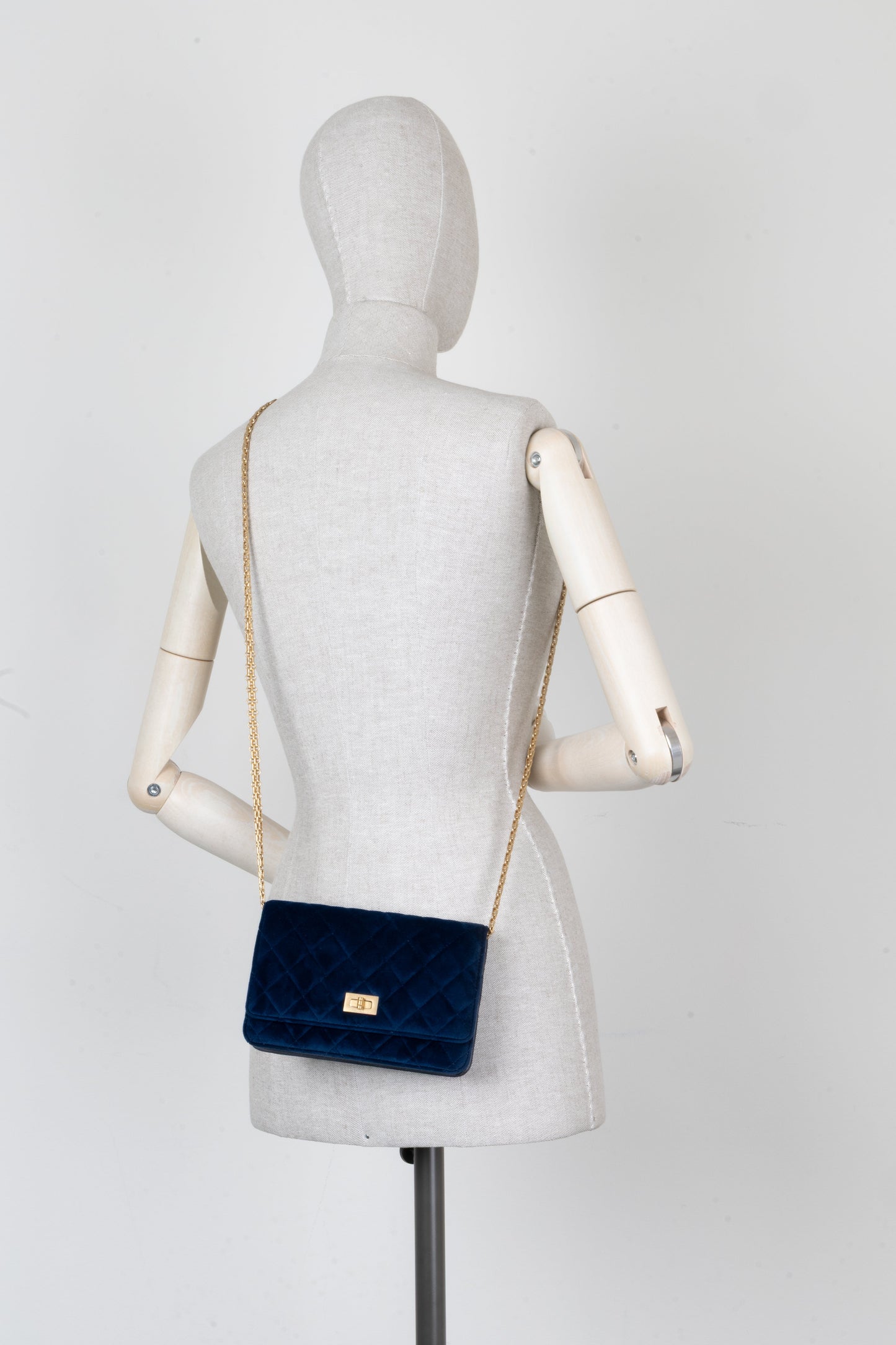 CHANEL 2.55 WOC Velvet Blue