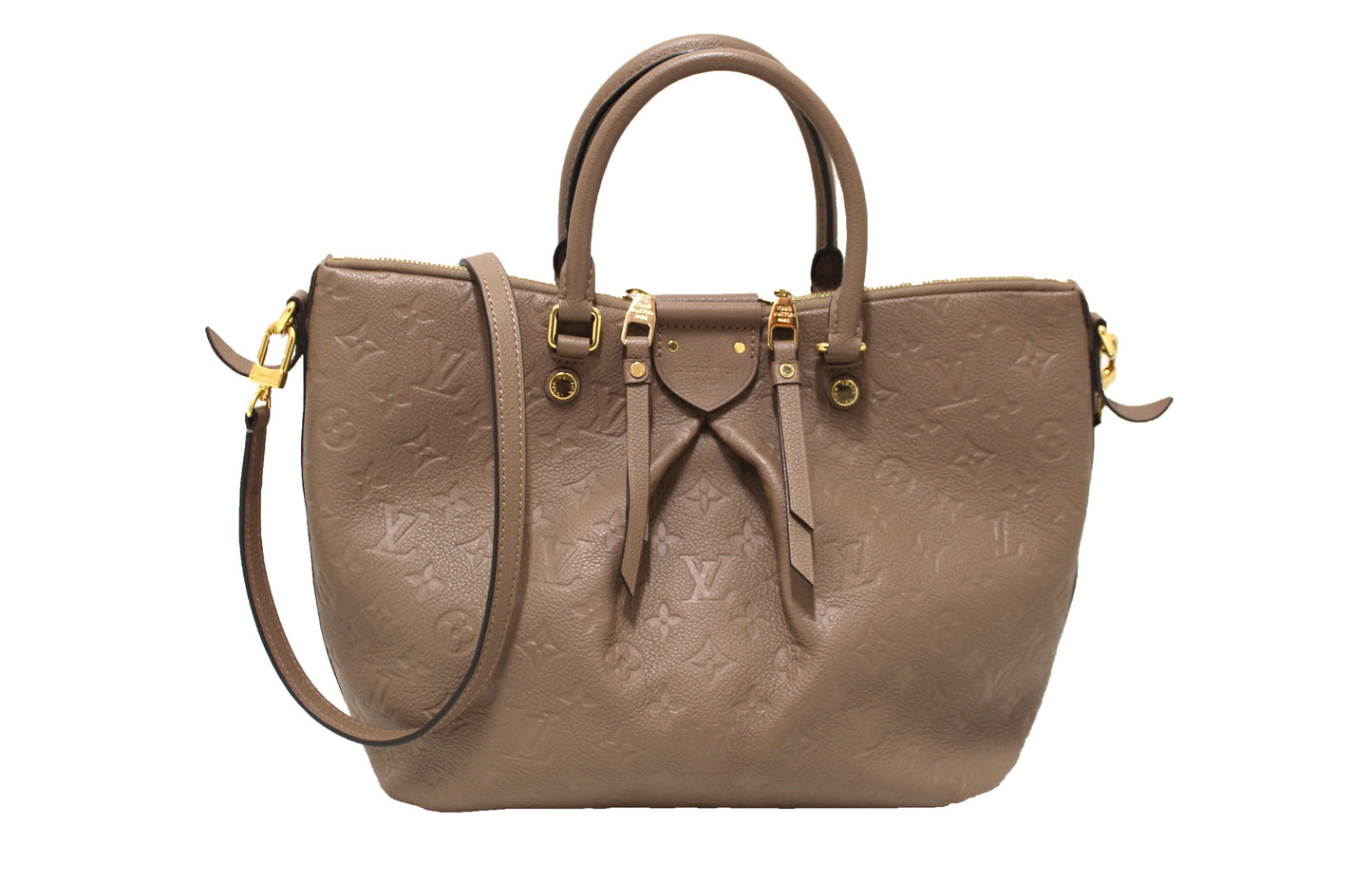 Louis Vuitton Gray Monogram Empreinte Leather Mazarine MM Bag