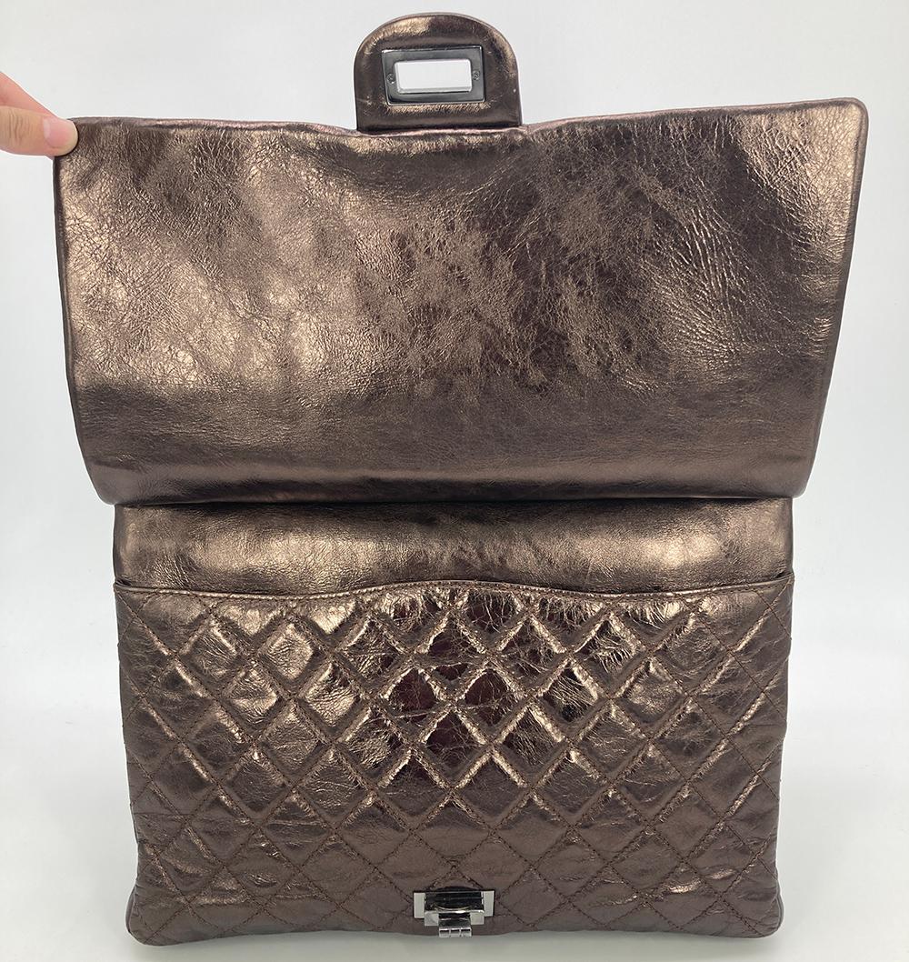 Top Quality Chanel Metallic Bronze Quilted Leather Classic New Shopping Tote