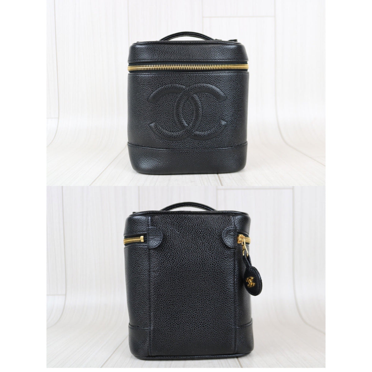 Rank A ｜ CHANEL Caviar Skin Vanity Handbag ｜012010