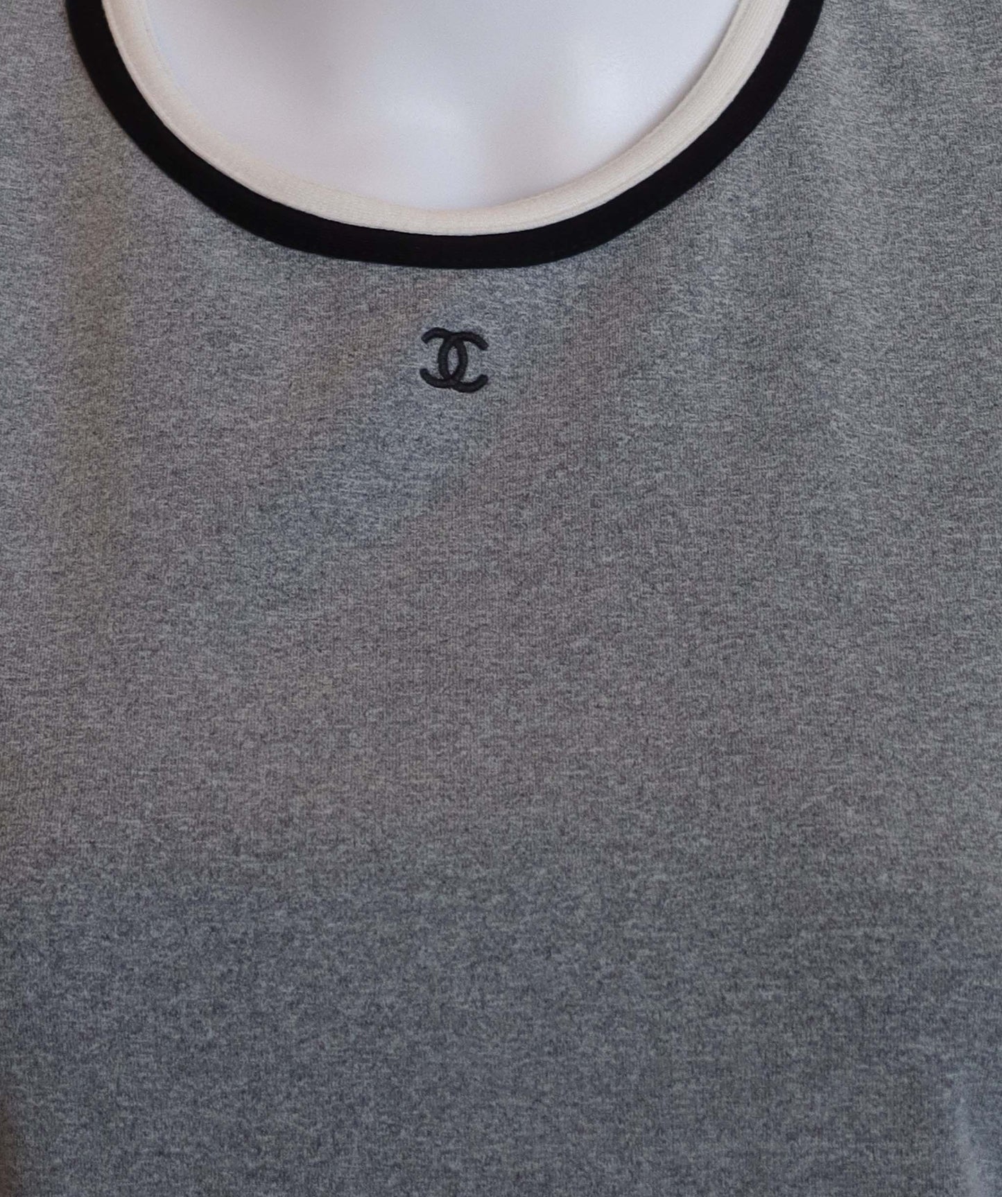 Chanel 98P Logo T-shirt Gray  DXBS3830