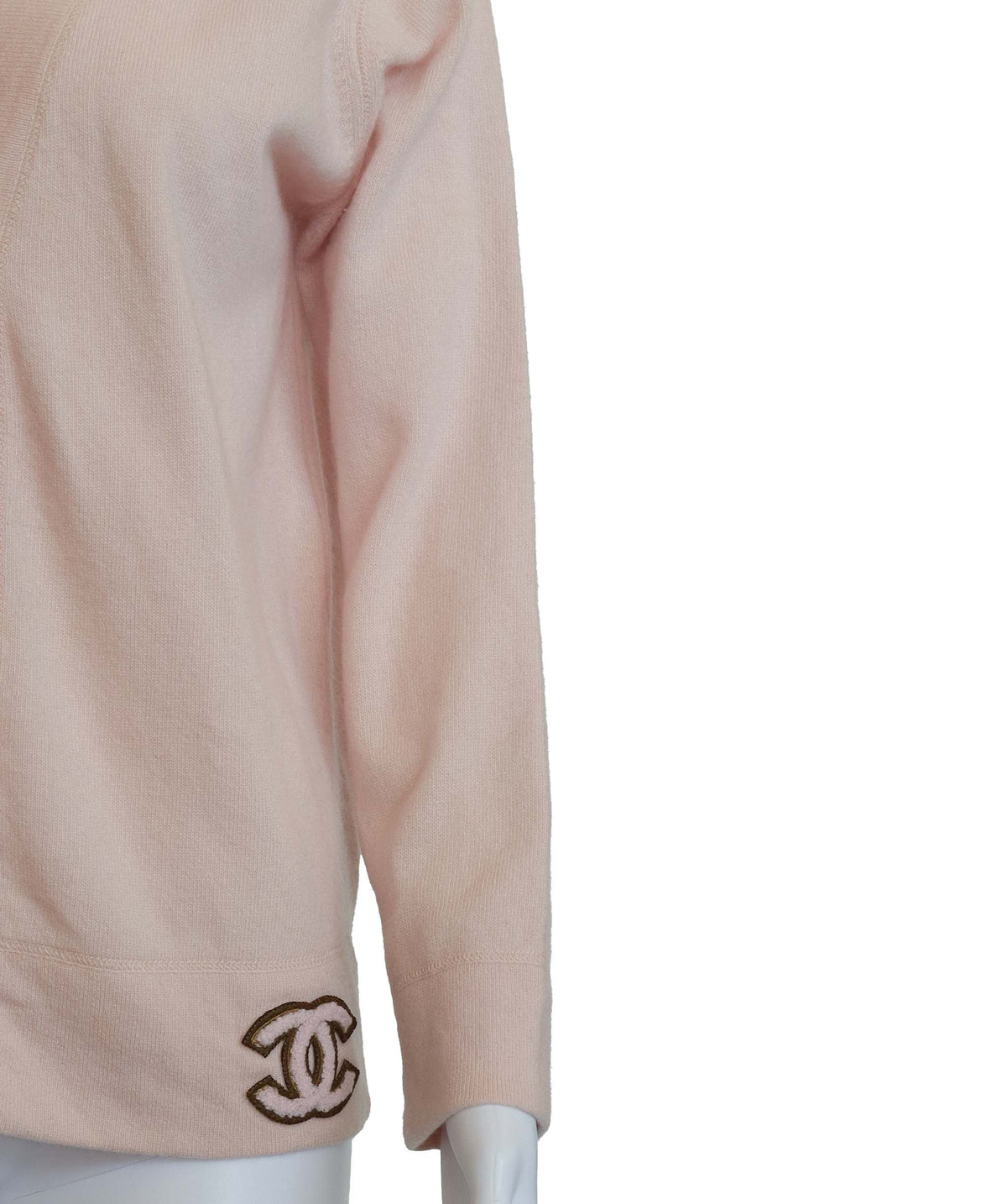 Chanel Logo Cashmere Cardigan Pink  DXBS3826