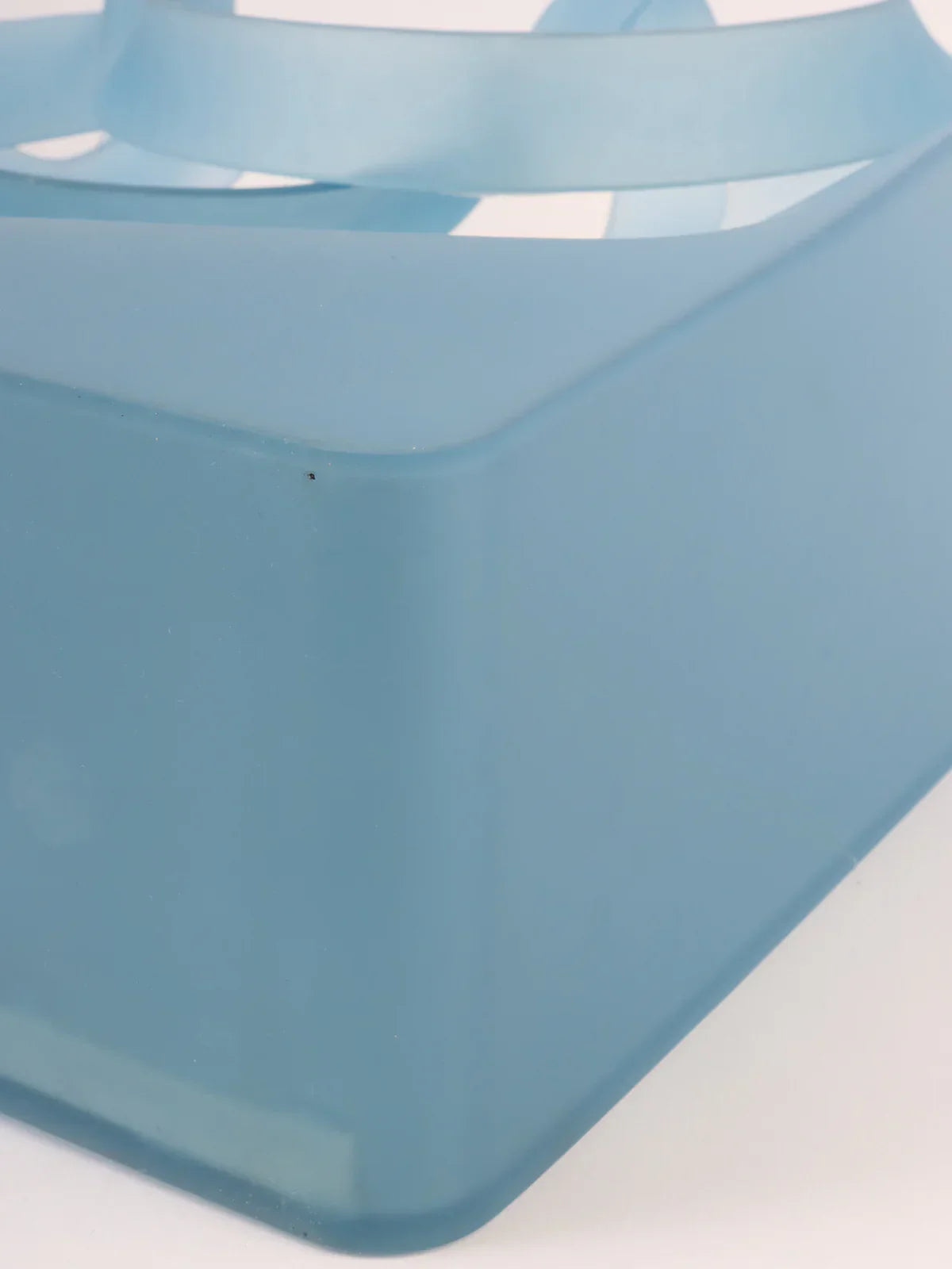 Top Quality Chanel Logo Rubber Tote Bag Clear Blue
