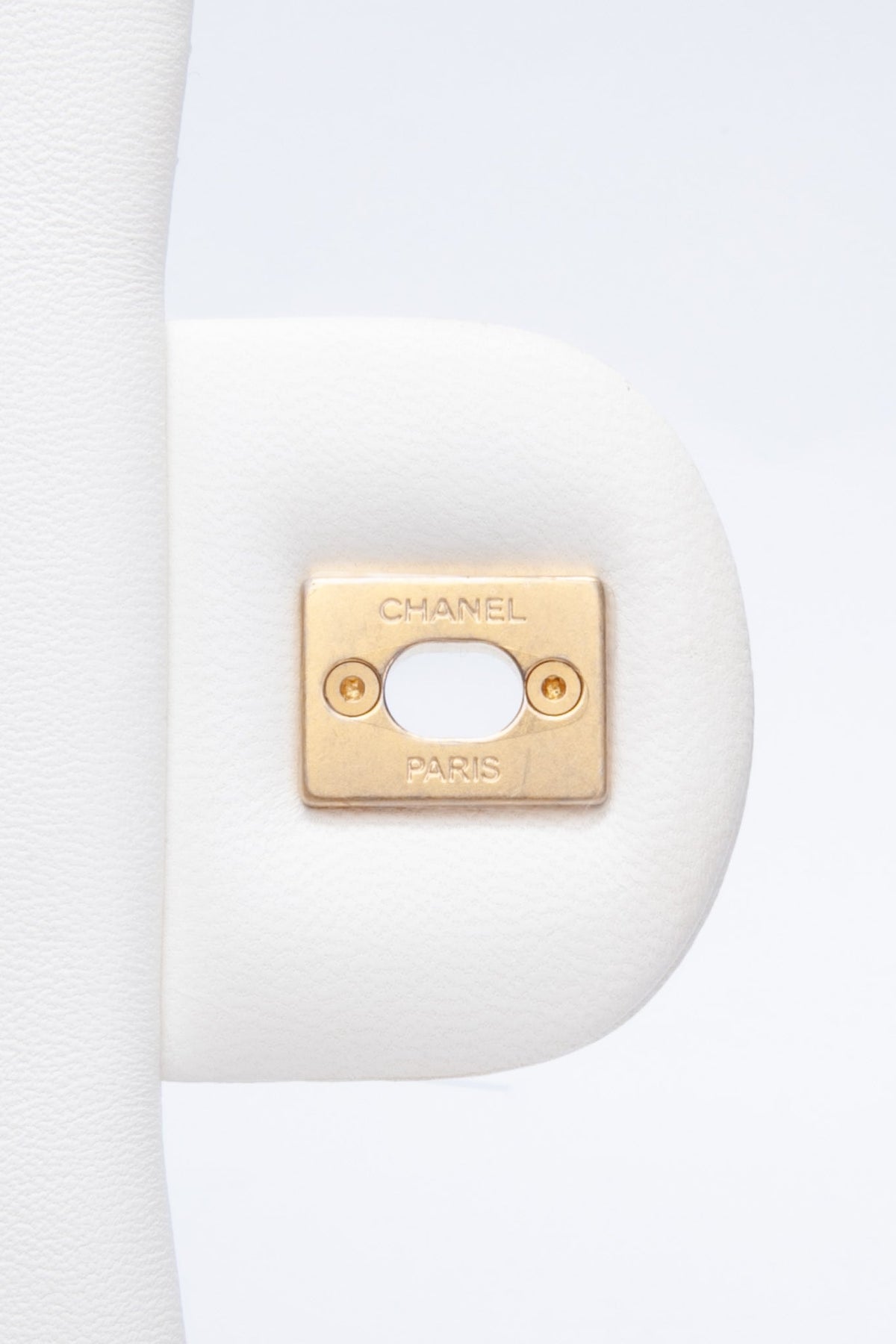 Chanel White Lambskin Quilted Heart Charms Mini Flap Bag