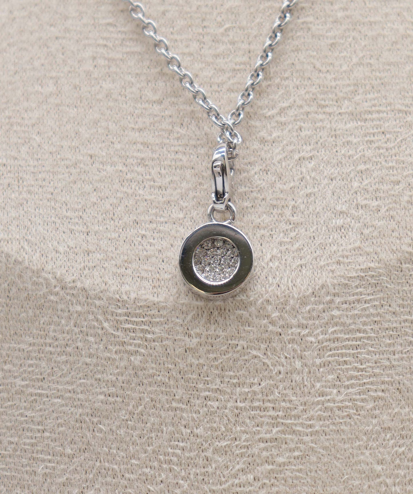 CHANEL Diamond Necklace 18K White Gold 750 90270035 DXBS3903