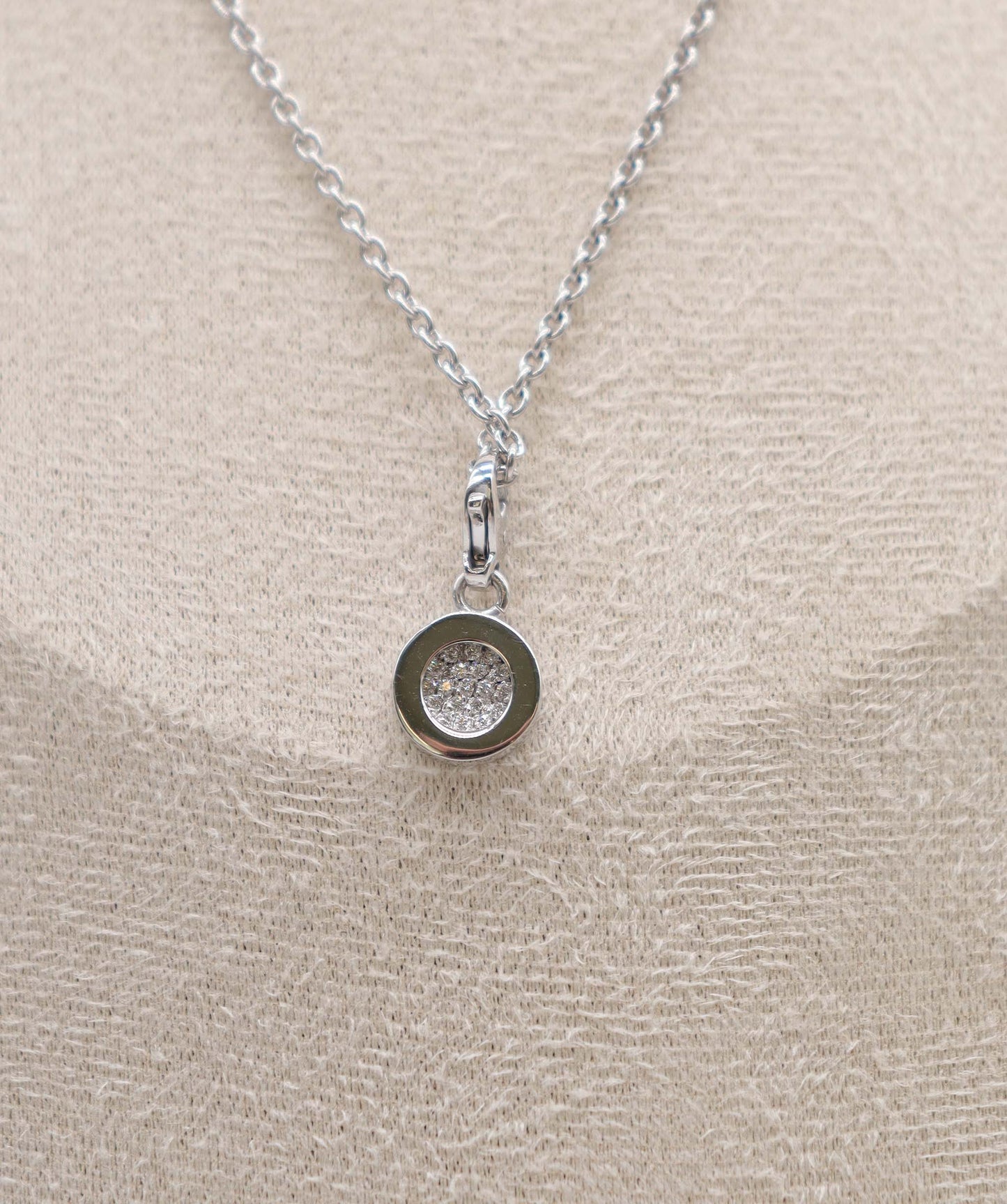 CHANEL Diamond Necklace 18K White Gold 750 90270035 DXBS3903