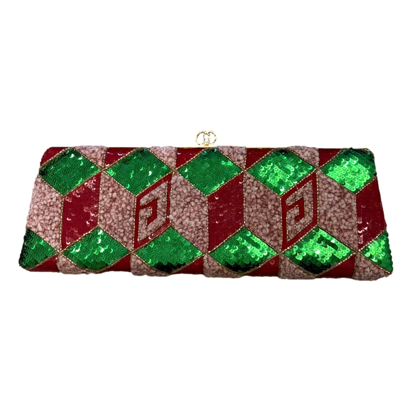 Gucci Broadway Embellished Sequins & Crystals Clutch