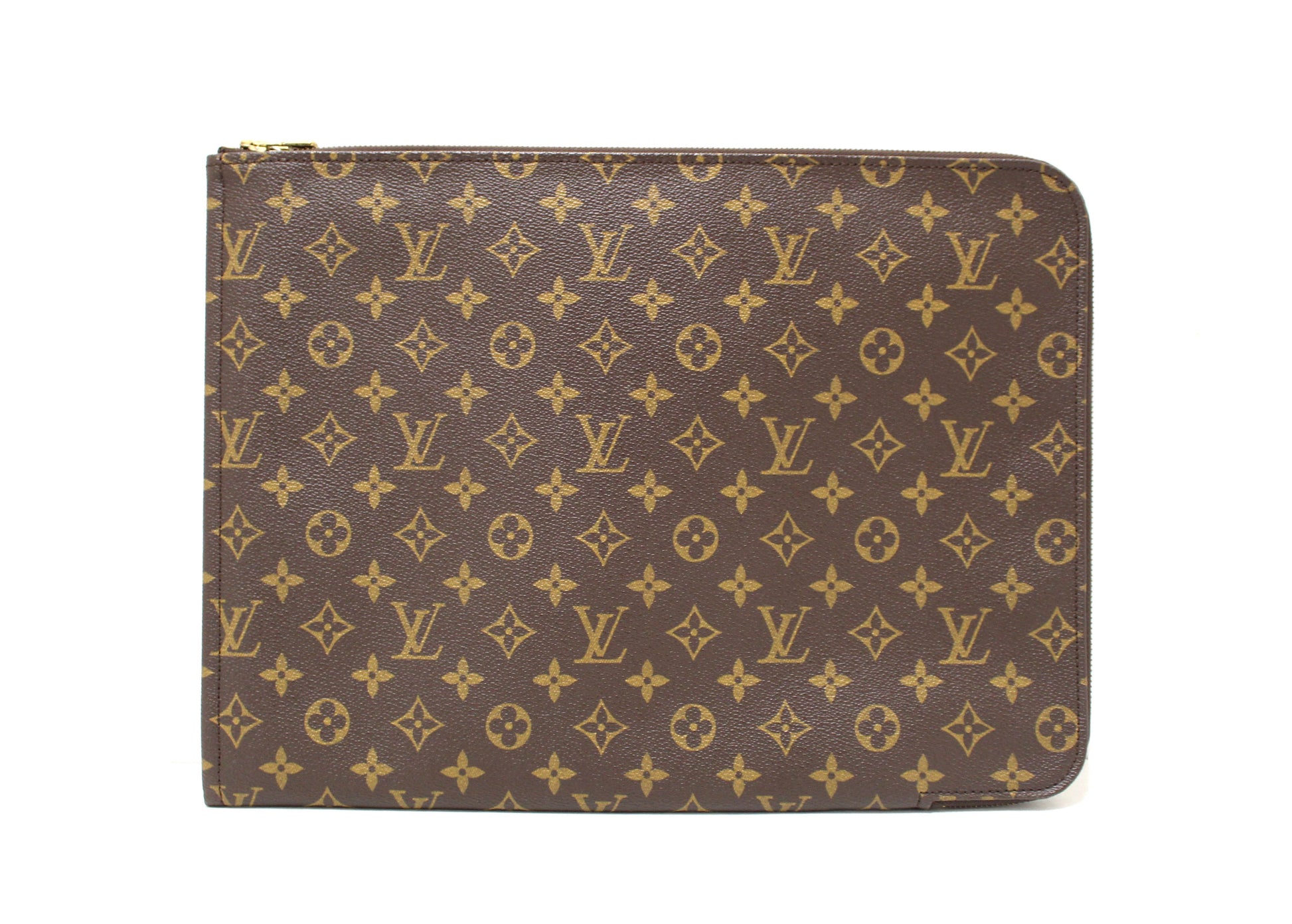 Prada Louis Vuitton Classic Monogram Poche Folio Document Case | Italystation.com - Shop Now at italystation.com