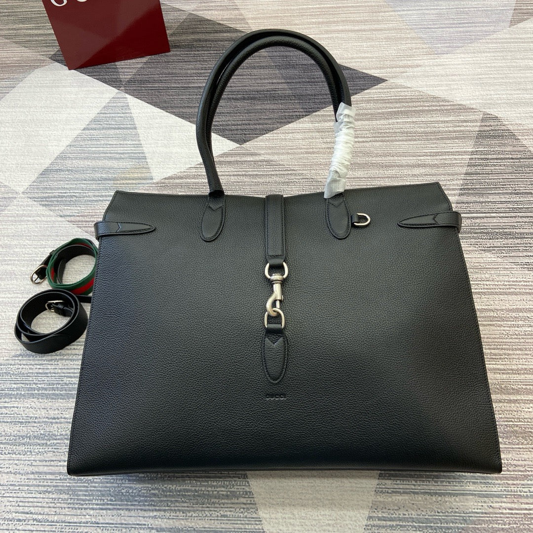 GC697 Large Tote Bag with Hook Closure /  19.7"W x 13.8"H x 6.3"D / HIGHEST QUALITY VERSION