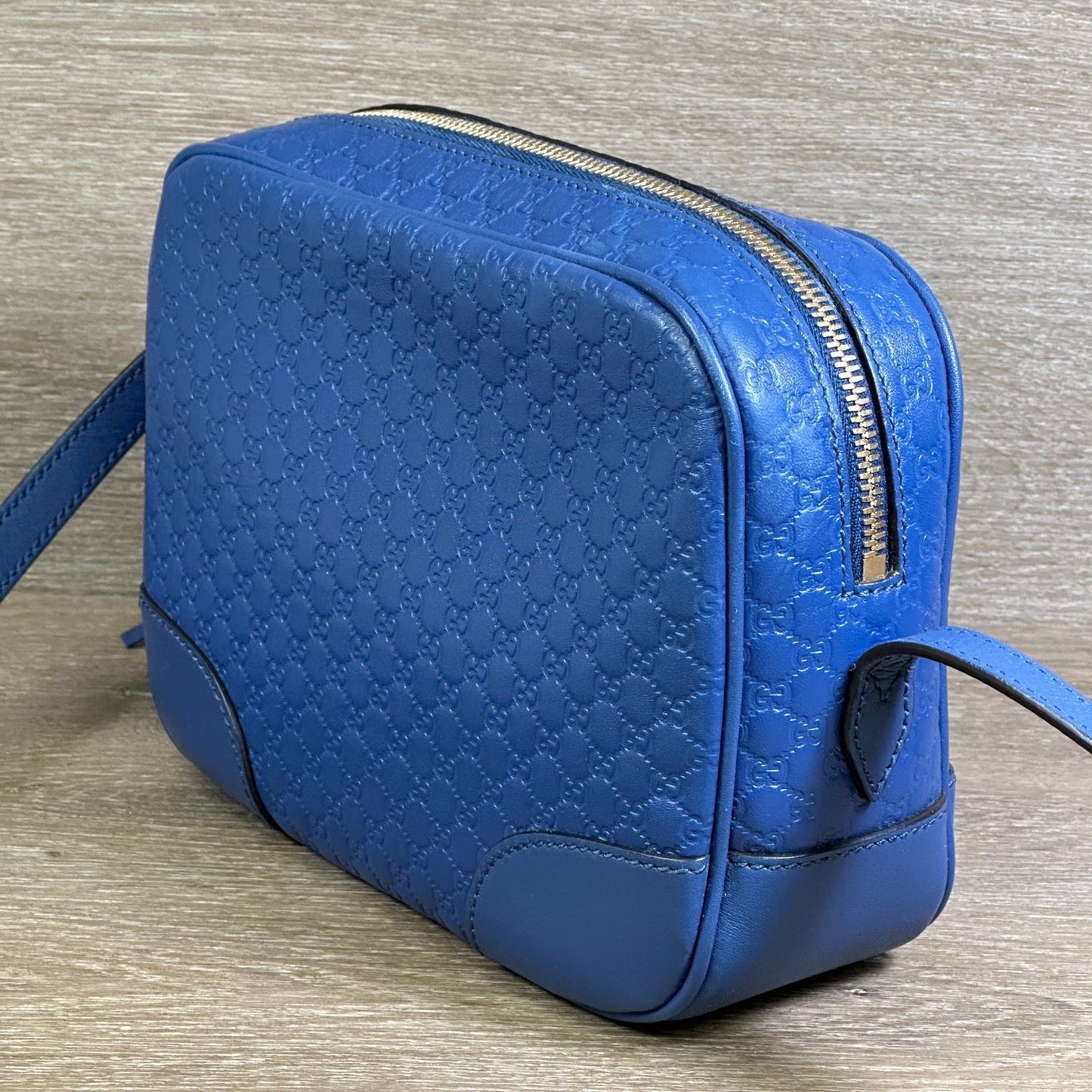 Gucci Guccissima Bree Crossbody - Blue