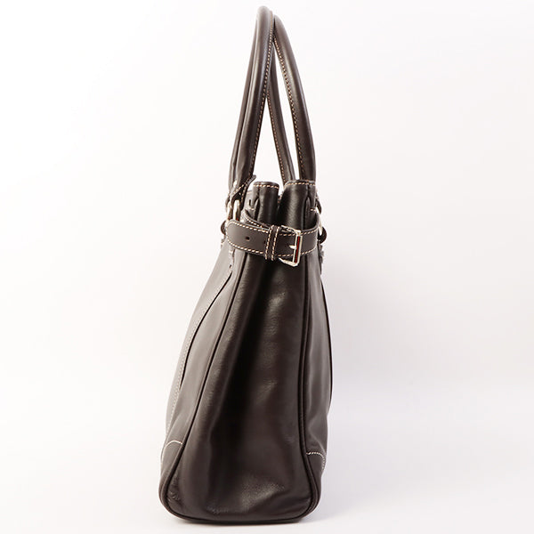 DIOR Vintage Traveler Top Handle Bag Dark Brown