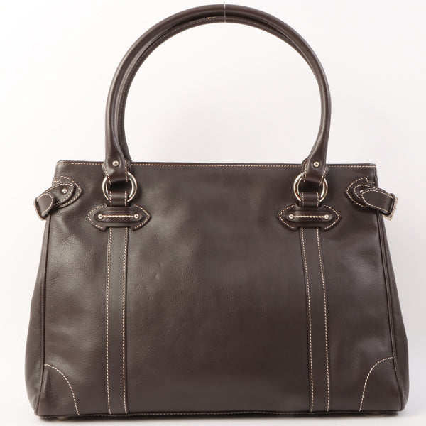 DIOR Vintage Traveler Top Handle Bag Dark Brown