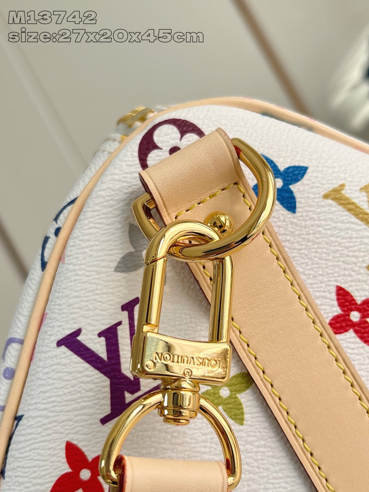 LB1189 LV x TM Keepall Bandoulière 45 / 17.7 x 10.6 x 7.9 inches / HIGHEST QUALITY VERSION